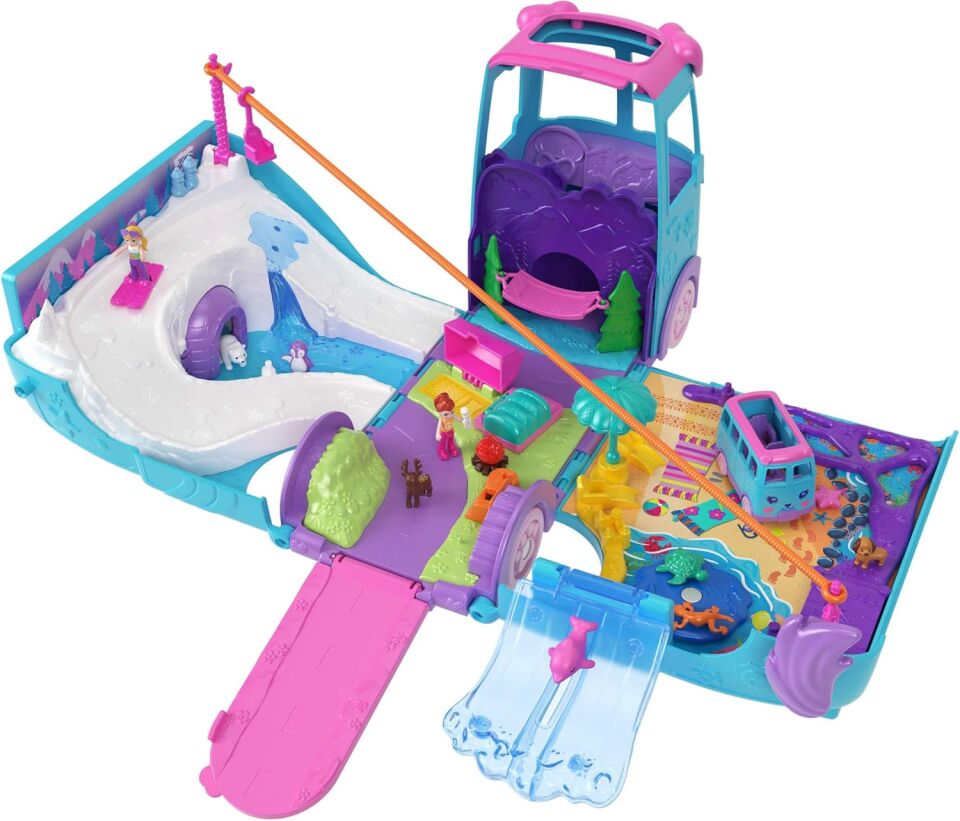 Polly Pocket Hayvancıkların Karavan Macerası Oyun Seti