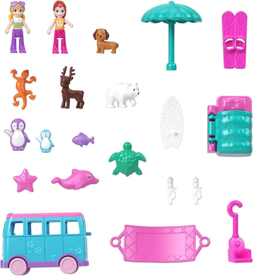 Polly Pocket Hayvancıkların Karavan Macerası Oyun Seti