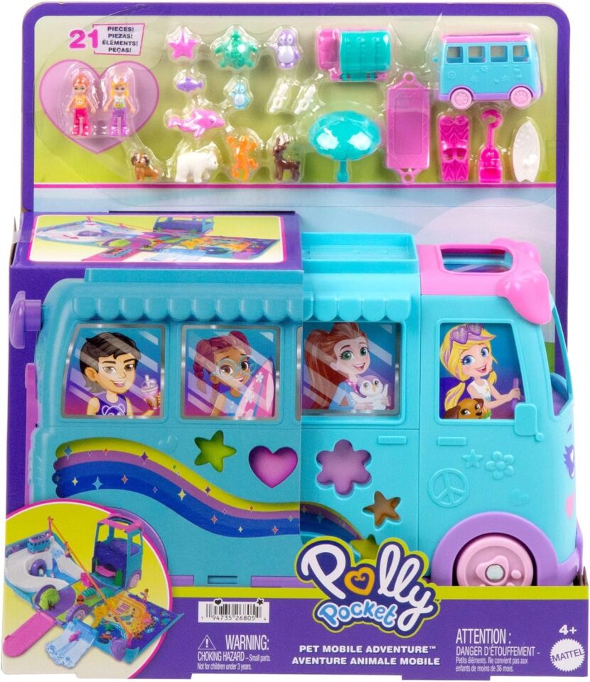 Polly Pocket Hayvancıkların Karavan Macerası Oyun Seti