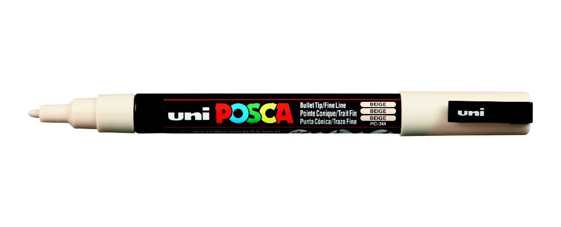 Uni Posca 0.9-1.3 Su Bazlı Poster Markörü Bej