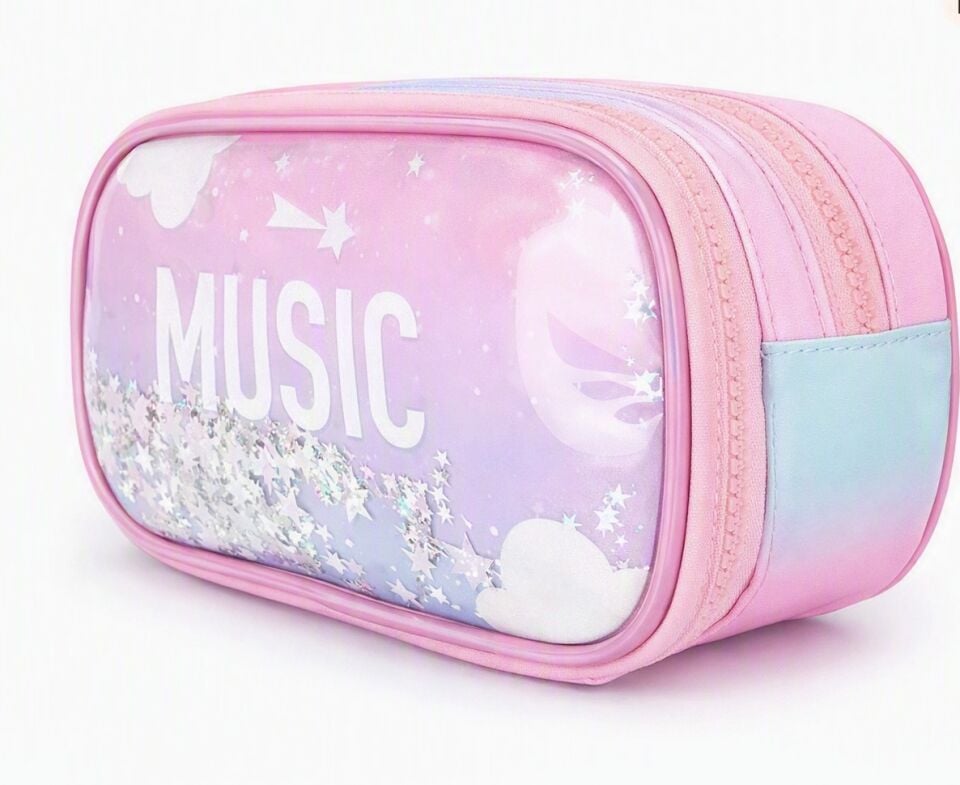 Chimola Music Blue Pink Kalem Çantası Chm-Kc0066-3