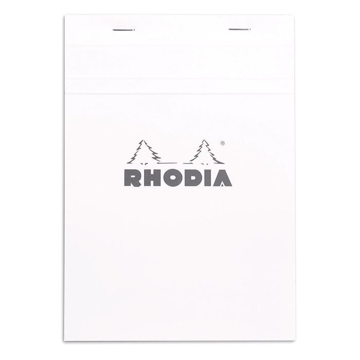 Rhodıa 148X210 Mm A5 Kareli Bloknot Beyaz Kapak Beyaz Kağıt