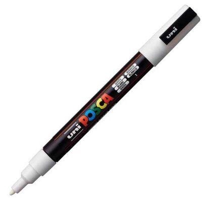 Uni Posca 0.9-1.3 Su Bazlı Poster Markörü Beyaz