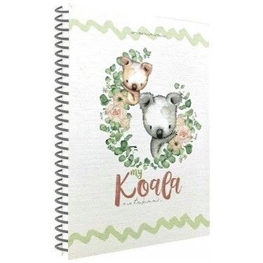Gıpta Koala Spiralli Karton Kapak Defter A4 100 Yp Kareli
