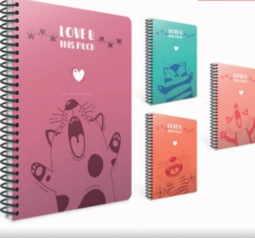 Gıpta Love U Spiralli Pp Kapak Defter 17x24 80 Yaprak Çizgili