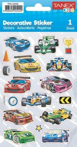 Tanex Tnx-25055 Yarış Arabası Serisi Etiket
