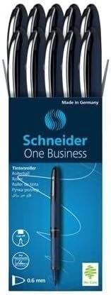 Schneider One Business Konik Uçlu Roller Kalem 0,6 Mm Siyah