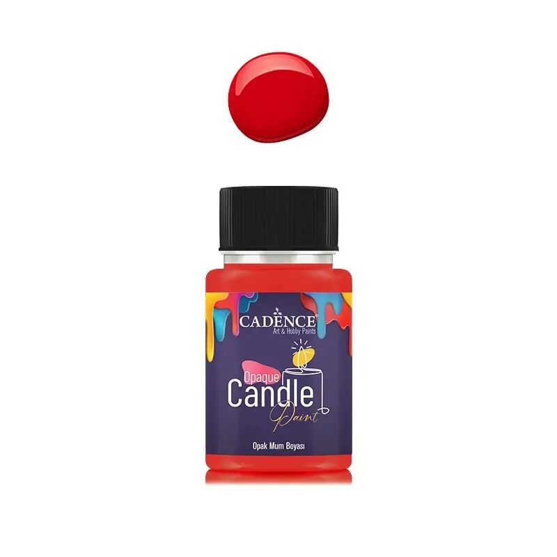 Cadence Opak Mum Boyası Cdl-10 Canlı Kırmızı 50 Ml