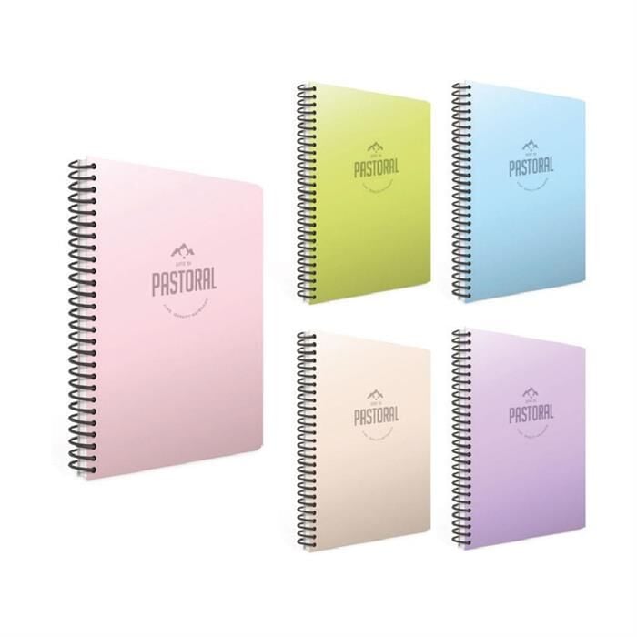 Gıpta Pastoral Spiralli Pp Kapak Defter 17X24 72 Yp Çizgili