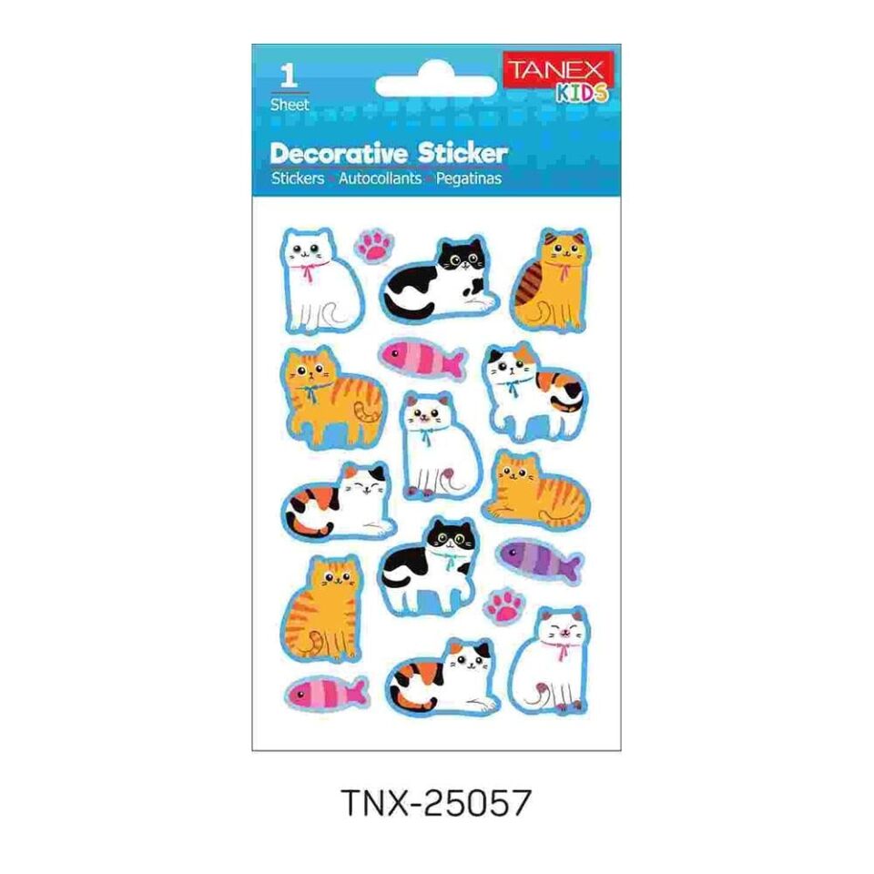 Tanex Tnx-25057 Kedi Serisi Etiketi