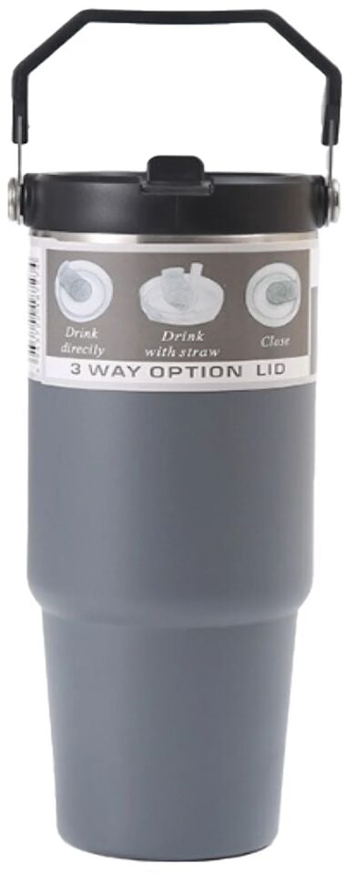 Trendix Çelik İçli Termos 900 Ml Gri