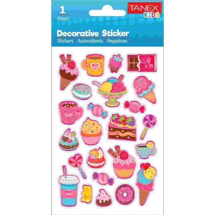 Tanex Tnx-25061 Dondurma-Kahve Serisi Etiket