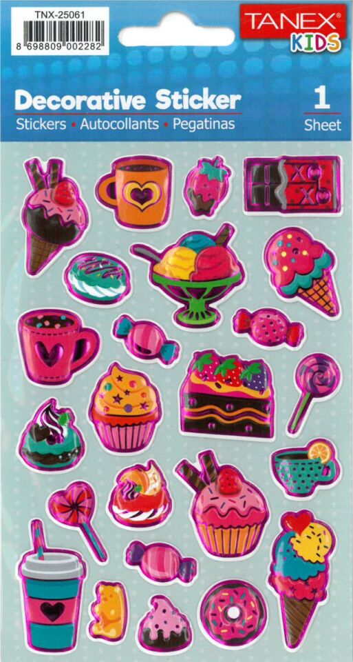 Tanex Tnx-25061 Dondurma-Kahve Serisi Etiket