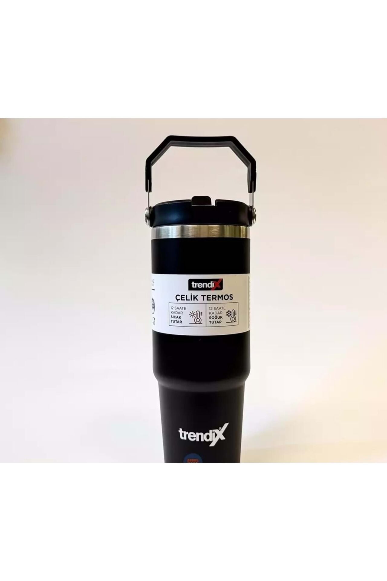 Trendix Çelik İçli Termos 900 Ml Siyah