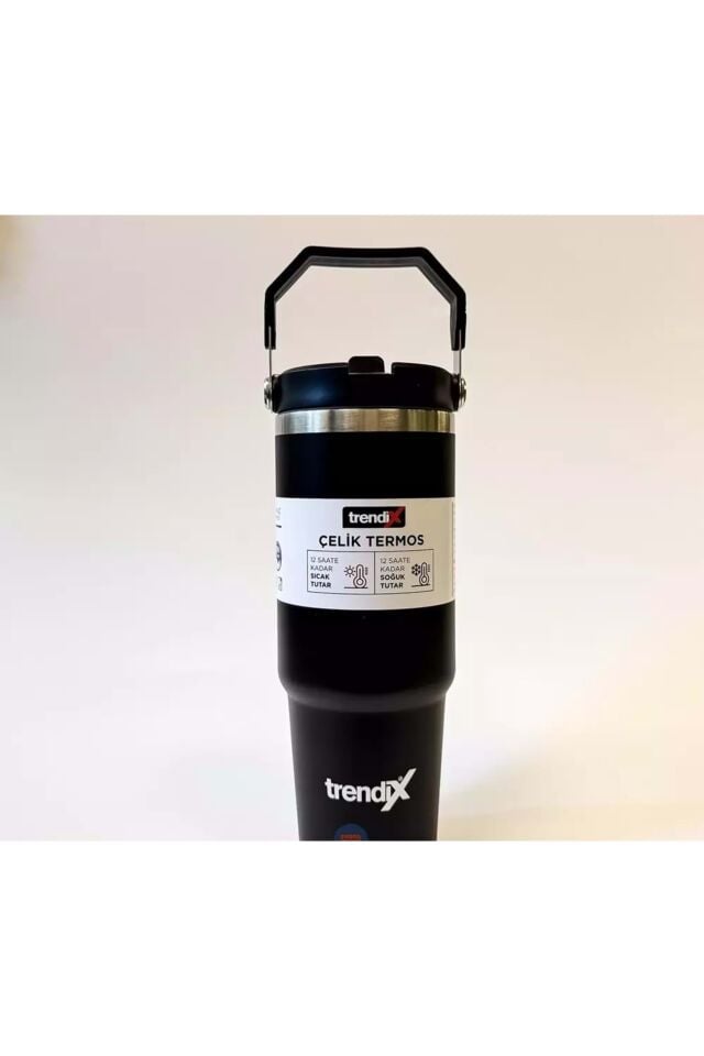 Trendix Çelik İçli Termos 900 Ml Siyah
