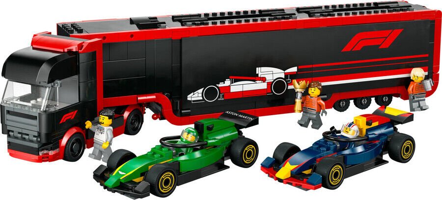 Lego City F1 Kamyon Rb20 Ve Amr24 