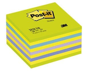 Post-it Küp Not Gök Kuşağı Yeşil Tonları 450 Yaprak 76x76 Mm