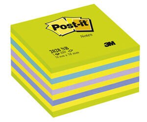 Post-it Küp Not Gök Kuşağı Yeşil Tonları 450 Yaprak 76x76 Mm