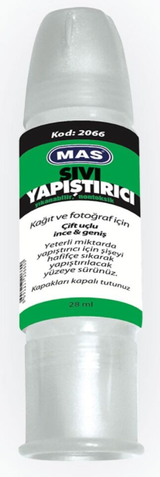 Mas Sıvı Yapıştırıcı Çift Uç 28 Ml