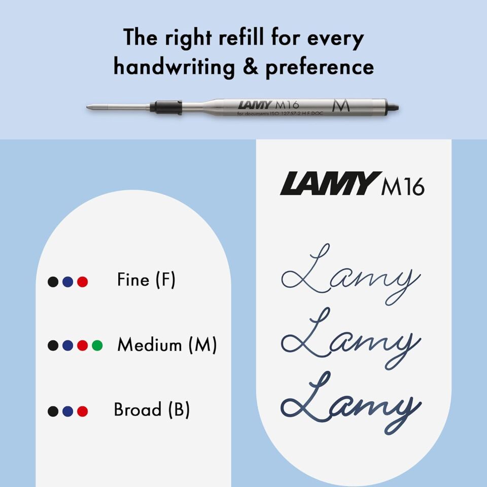 Lamy Logo Tükenmez Kalem Paslanmaz Çelik Metalik