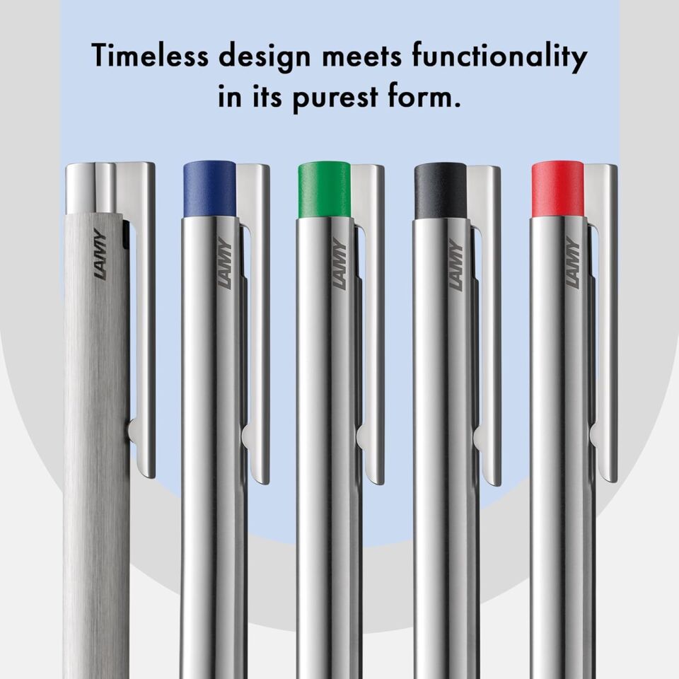 Lamy Logo Tükenmez Kalem Paslanmaz Çelik Metalik