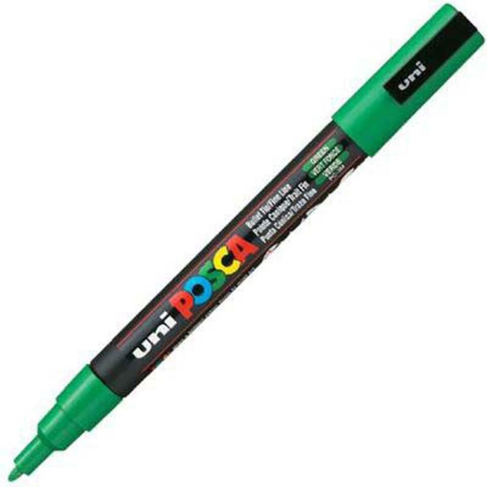 Uni Posca 0.9-1.3 Su Bazlı Poster Markörü Yeşil