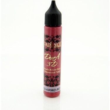 Cadence 3D Dora Boncuk Boya 5133 Kırmızı 25 Ml