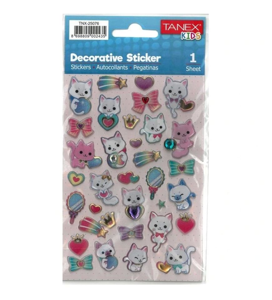 Tanex Tnx-25076 Kedi Serisi Etiket