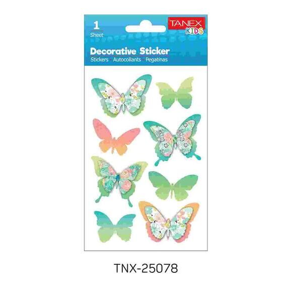 Tanex Tnx-25078 Kelebek Serisi Etiket