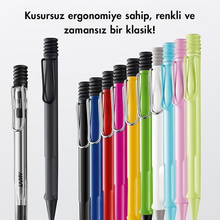 Lamy Safari Tükenmez Kalem Kırmızı Renk Klips Mavi