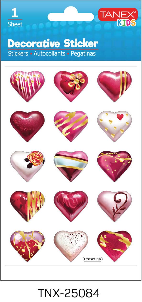 Tanex Tnx-25084 Kalp Serisi Etiket