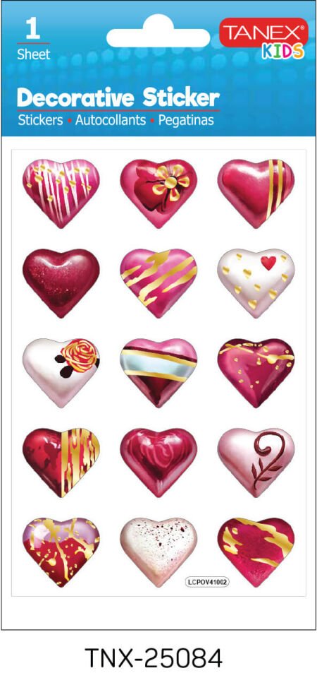 Tanex Tnx-25084 Kalp Serisi Etiket