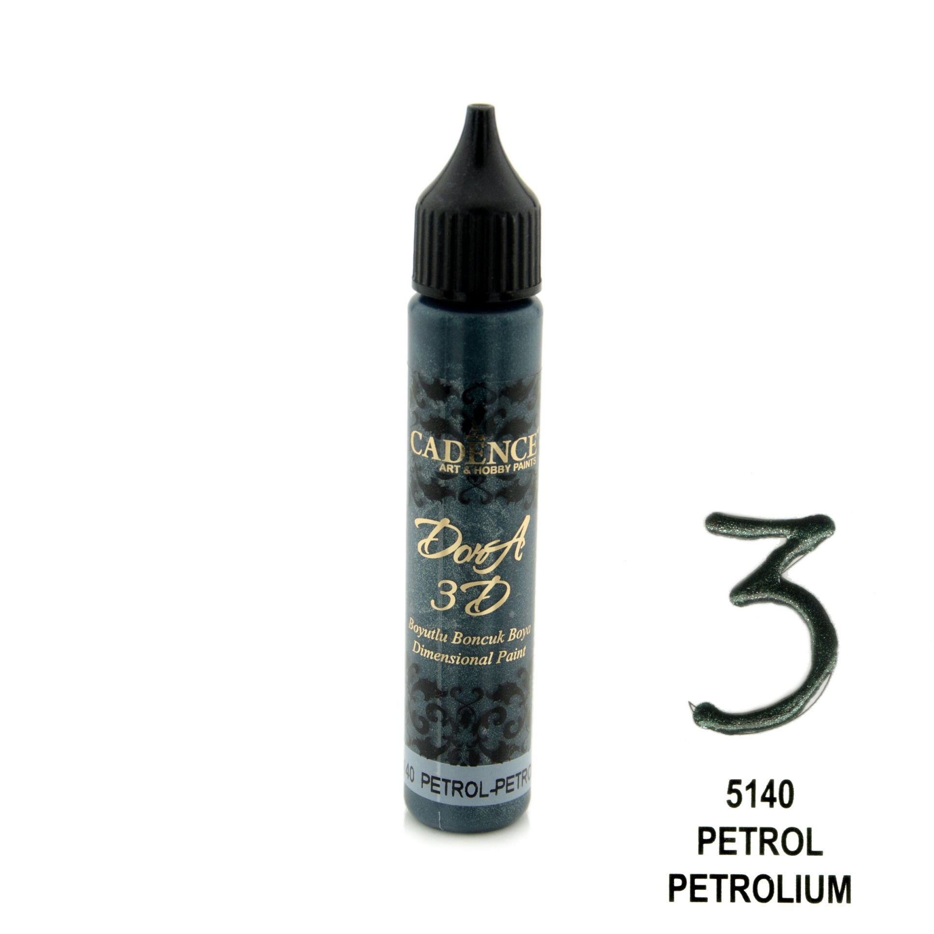 Cadence 3D Dora Boncuk Boya 5140 Petrol 25 Ml