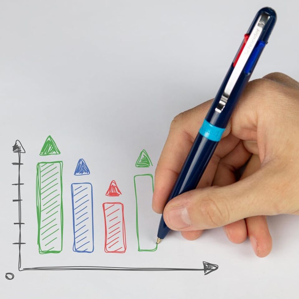 Schneider Take4 Tükenmez Kalem Mavi Gövde M