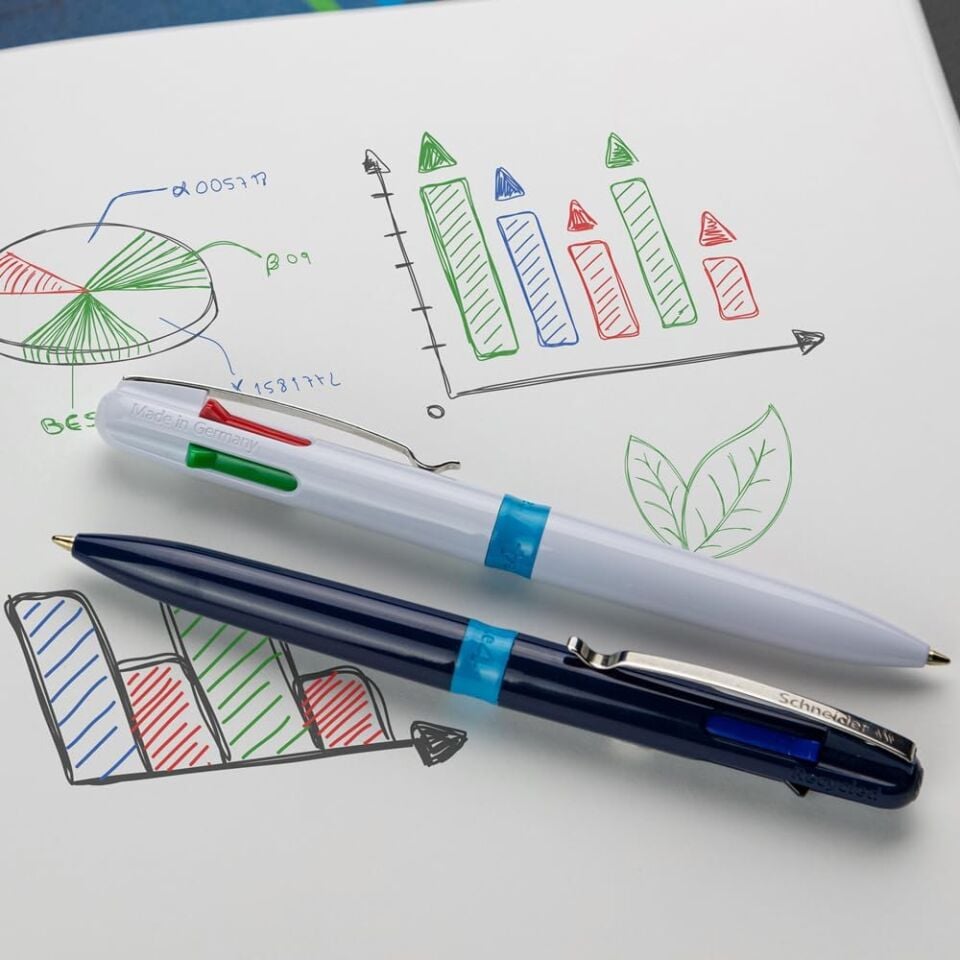 Schneider Take4 Tükenmez Kalem Mavi Gövde M