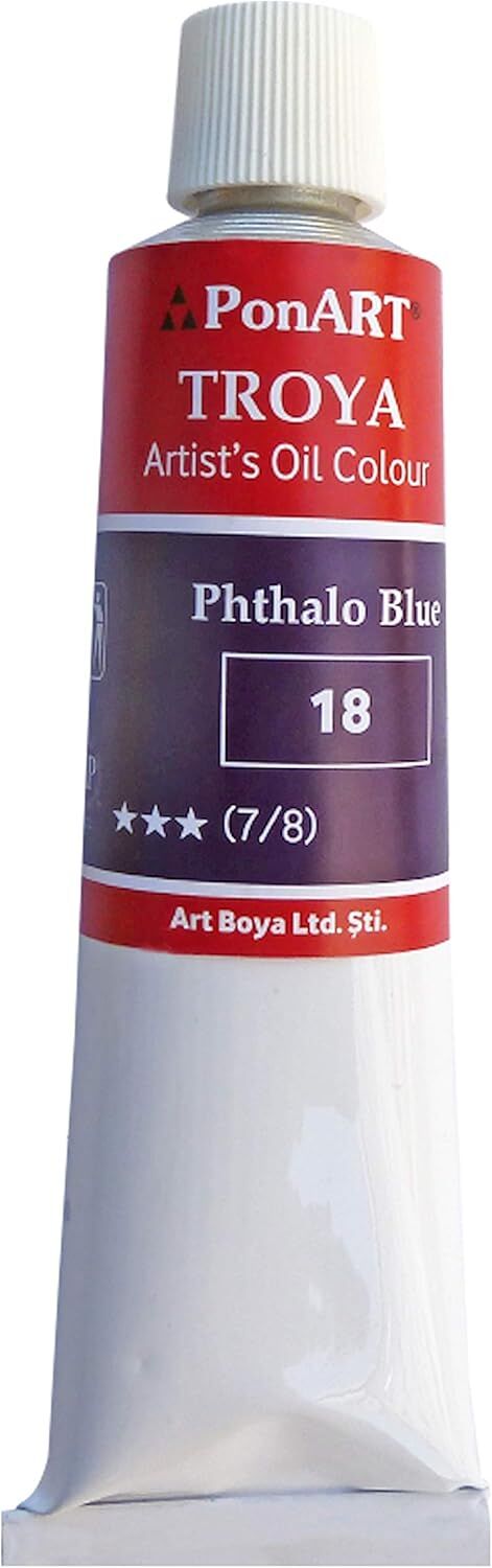 PonART Troya Yağlı Boya Phthalo Mavi 170 ml