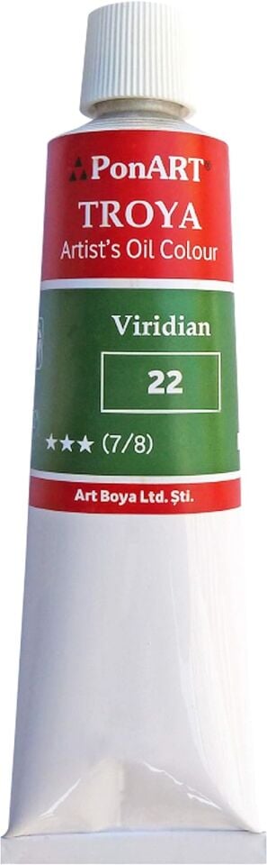PonART Troya Yağlı Boya Viridian- 170 ml