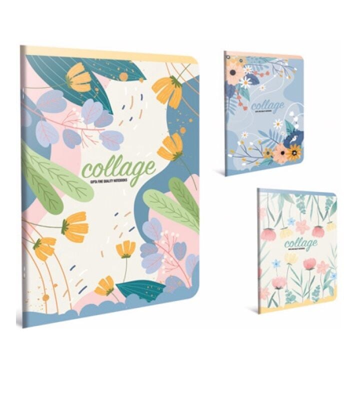Gıpta Collage Tel Dikişli Ofset Pp Kapak Defter A4 60 Yaprak Çizgili