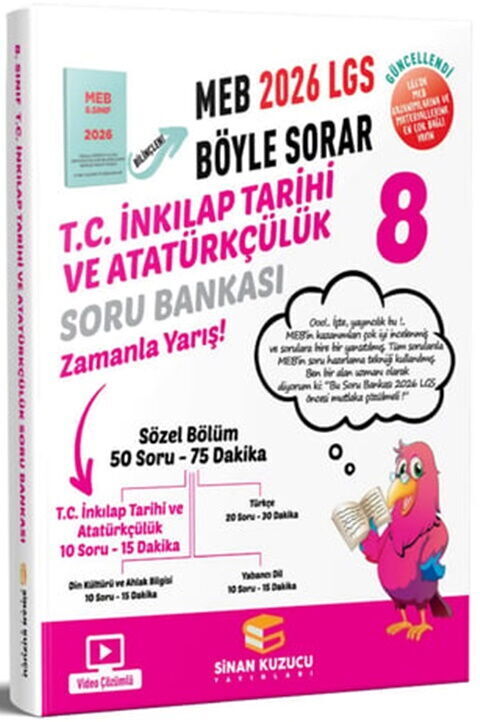Sinan Kuzucu 8 İnkilap Tarihi Ve Atatürkçülük Soru Bankası