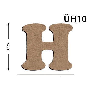 Okutan Ahşap 3 Cm H Harfi