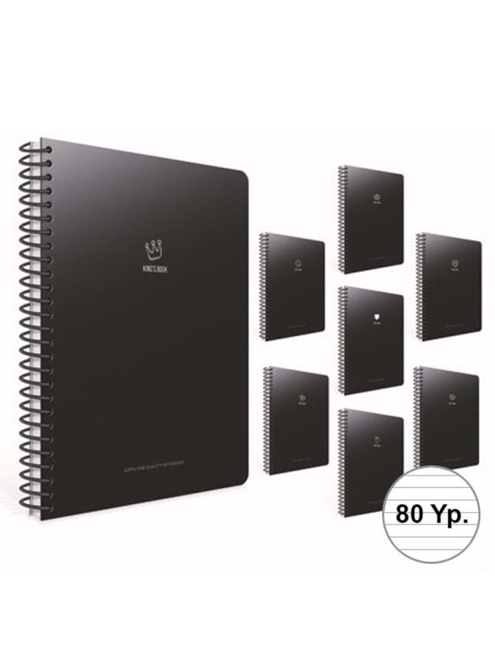 Gıpta Kıngs Book Spiralli Pp Kapak Defter A4 80 Yaprak Çizgili