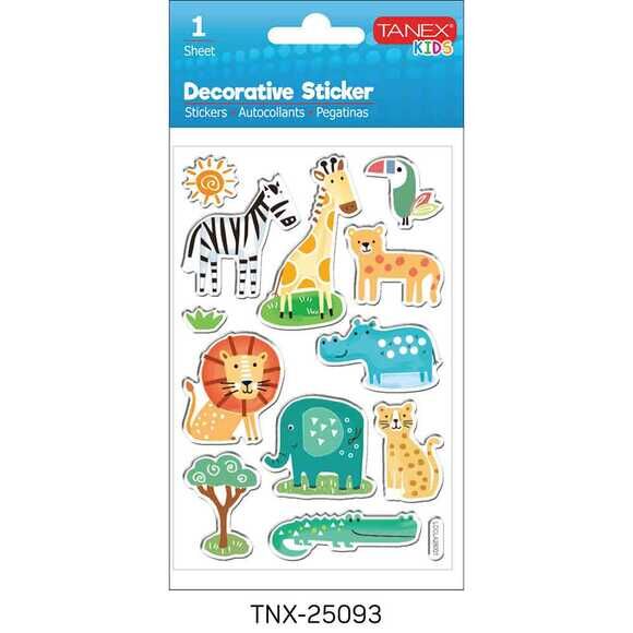 Tanex Tnx-25093 Orman Hayvanları-1 Serisi Etiket