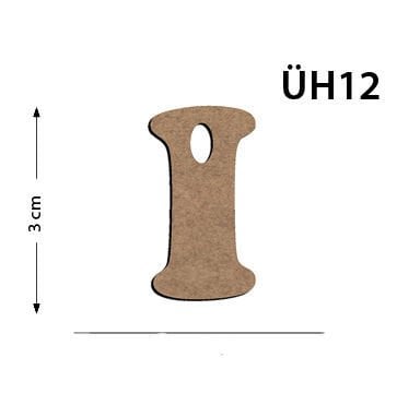 Okutan Ahşap 3 Cm İ Harfi