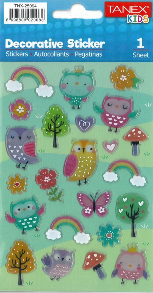 Tanex Tnx-25094 Orman Hayvanları-2 Serisi Etiket