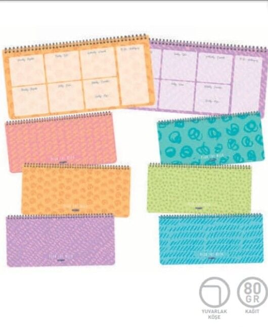 Gıpta Plan The Week Sp. Karton Kpk. Defter13X27 54 Yp.