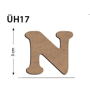 Okutan Ahşap 3 Cm N Harfi