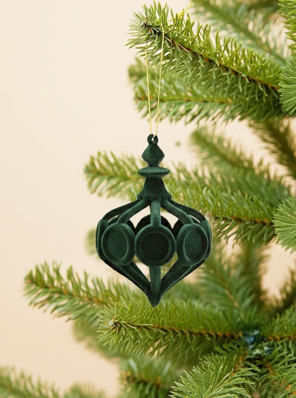 Astaş Kadife Sarkit Süs Yesil 10 Cm