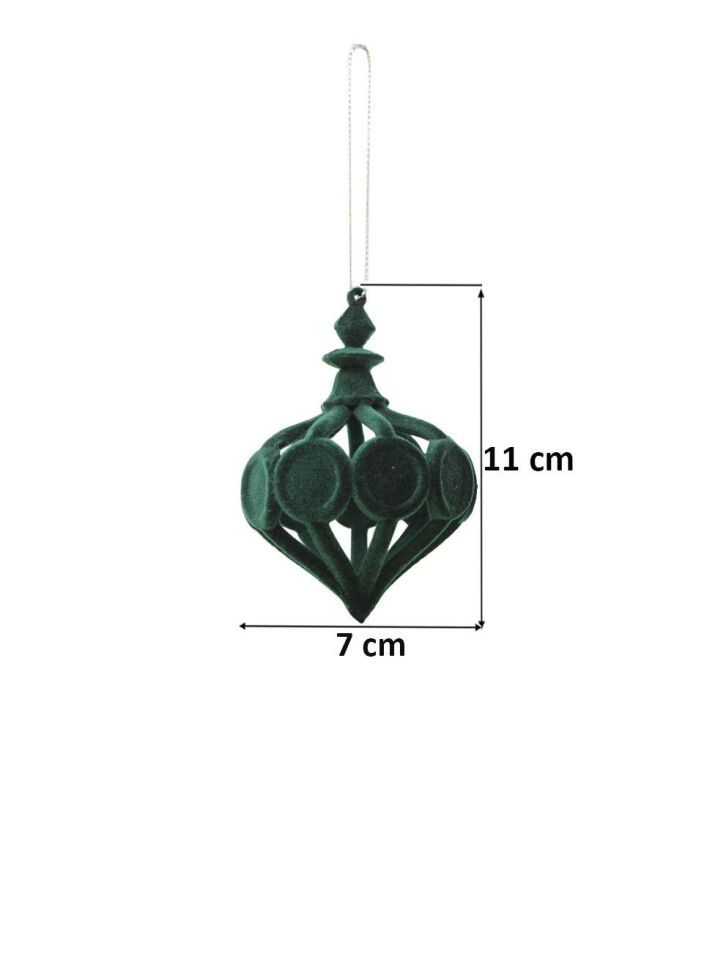 Astaş Kadife Sarkit Süs Yesil 10 Cm