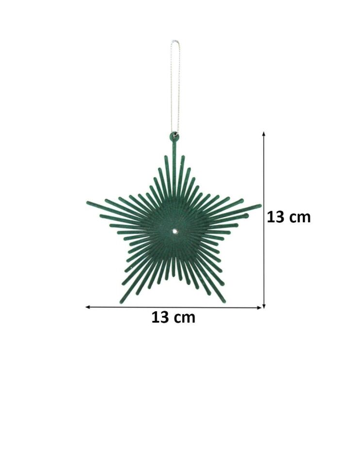 Astaş Kadife Yildiz Süs Yesil 12 Cm