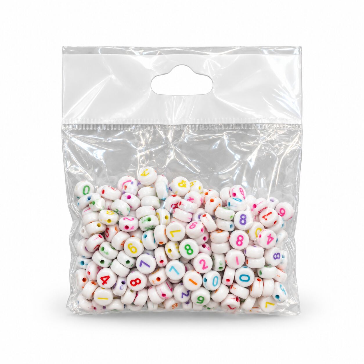 Damla Rakam Boncuk 6 Mm 50 Gr